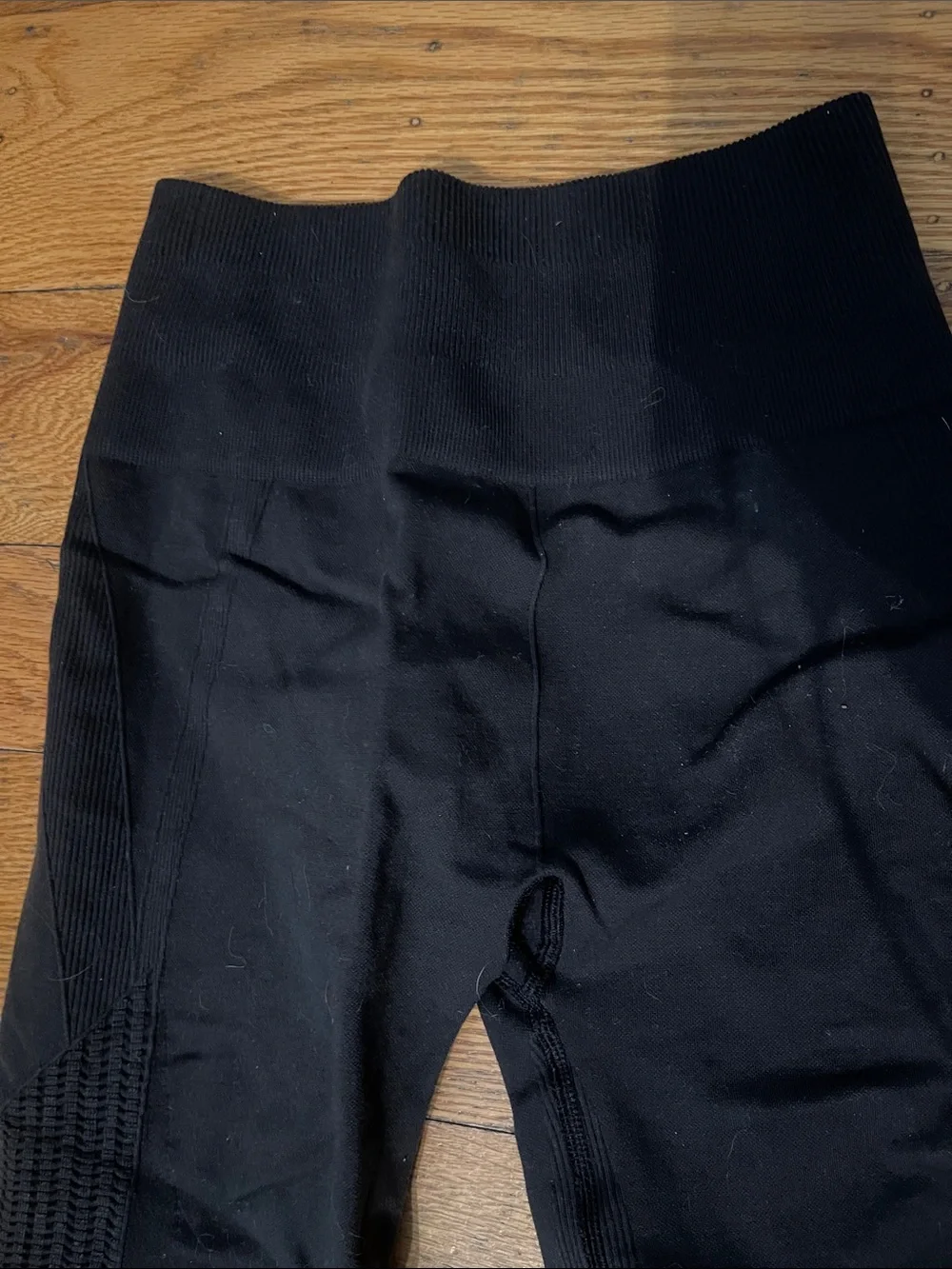 2 pair Lululemon Black/ dark gray High-Waist Cropped Leggings